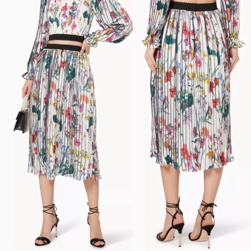 Elliatt Revolve Luxury‎ Paradox Pleated Midi Skirt Small S